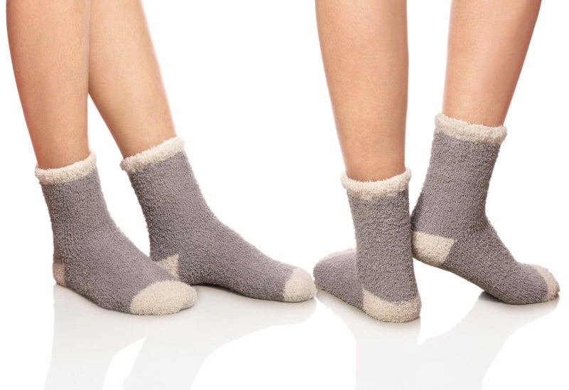 Komorebi Azue Fuzzy Warm Slipper Socks Women Super Soft Microfiber Cozy Sleeping Socks 6 or 5 Pairs (5 Pairs Patchwork Pink) - Image 2